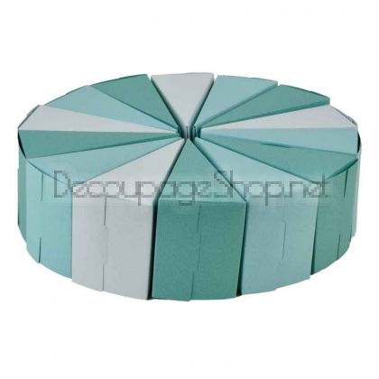 Комплект от 14 Кутийки за Картонена Торта : 3 цвятa Сини
