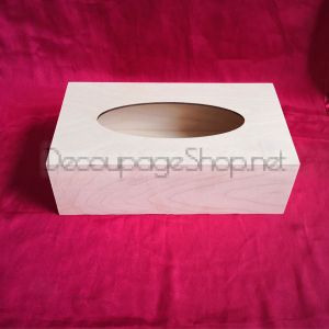 Дървена кутия за салфетки - 25 х 14 х 8см