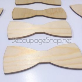 Дървена папионка - заготовка от шперплат - 11545