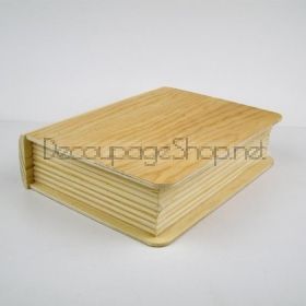 Дървена кутия-книга с чекмедже 14,5 х 20,0 х 4,8 см.
