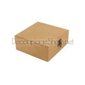 Кутия за бижута с прегради и закопчалка  - 16 х 16 х 7см