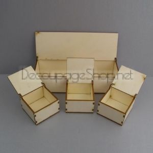Кутии за кръщене - комплект 1+3 броя - MC-20557
