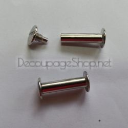 МЕТАЛЕН БОЛТ -  КНИГОВЕЗКИ ВИНТ -  БОЛТОВЕ ЗА АЛБУМИ И КАРНЕТКИ - 20ММ