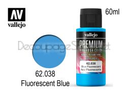 Боя за аерограф Premium 60 мл - fluo blue - Acrylicos Vallejo