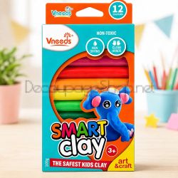 Пластилин Vneeds 12 цвята - 200гр