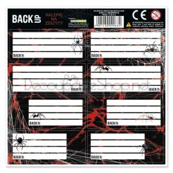 Етикети за тетрадки - 75 х 32мм - 8 бр - ПАЯК - BackUP Venom