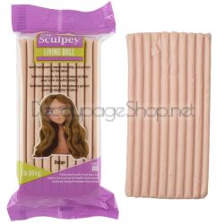Полимерна глина Living Doll Super Sculpey, 454g, Beige