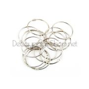 Метални халки за албуми - 4,5 см - сребристи - 