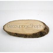 Дървена шайба елипса - DE10 - 10 х 6см