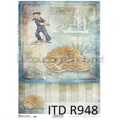 ITD COLLECTION ДЕКУПАЖНА ОРИЗОВА ХАРТИЯ А4 - R0948