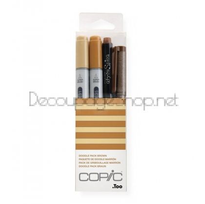 COPIC DOODLE PACK - BROWN