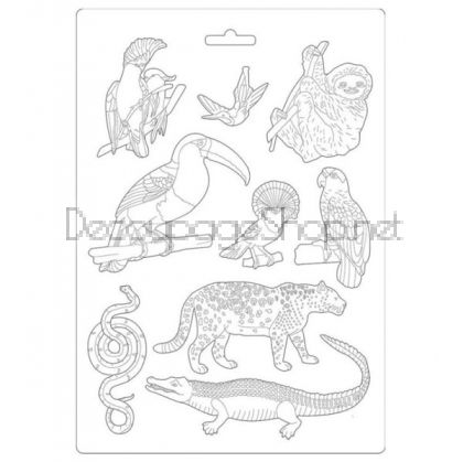 Stampo In PVC Flessibile Per Colate A Freddo | Formato A4 21x29,7 Cm Per Gesso, Resina, Sapone E Paste Sintetiche