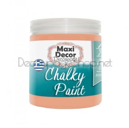 Тебеширена боя CHALKY PAINT - Maxi Decor - цвят 519 КАЙСИЯ - 250МЛ.