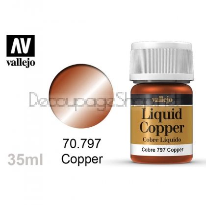 Acrylicos Vallejo течна боя за позлата 35 мл - copper 797