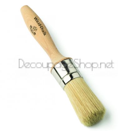 Wax & Chalk Paint Brush Medium Handle - Mixed Fibres - Четка за вакса и тебеширена боя със смесен косъм