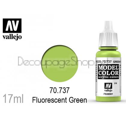 Боя за моделисти Model color 17 мл. Fluorescent Green - Acrylicos Vallejo