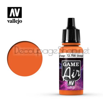 Game Air - боя за аерографи 17 мл. Orange Fire - Acrylicos Vallejo
