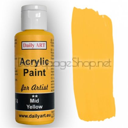 DAILY ART АКРИЛНА БОЯ FOR ARTIST 50 МЛ – M YELLOW DA19101247