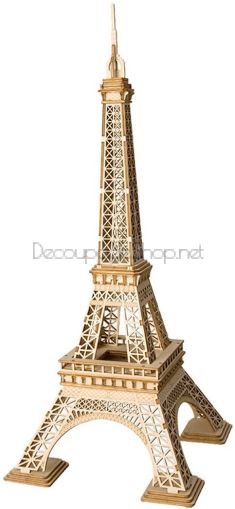 ROBOTIME 3D ДЪРВЕН ПЪЗЕЛ EIFFEL TOWER 121 ЧАСТИ TG501