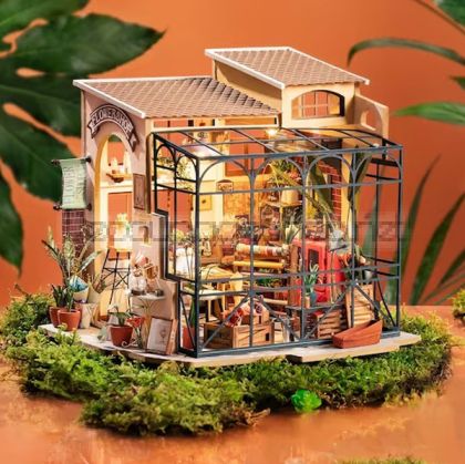 ROBOTIME 3D ДЪРВЕН ПЪЗЕЛ EMILY’S FLOWER SHOP DG145