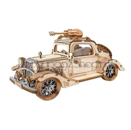 ROBOTIME 3D ДЪРВЕН ПЪЗЕЛ VINTAGE CAR 164 ЧАСТИ TG504