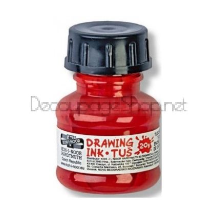 Туш за Рисуване Koh-i-noor : 20 g : Червен