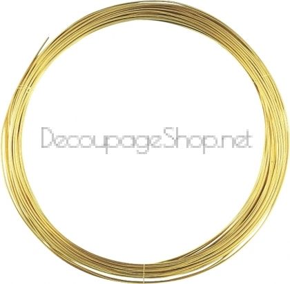 Бижутерска Тел : Месингова : ф 0.8 mm : 5 Метра