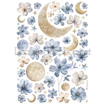 STAMPERIA SUN AND MOON ДЕКУПАЖНА ОРИЗОВА ХАРТИЯ А4-DFSA4996