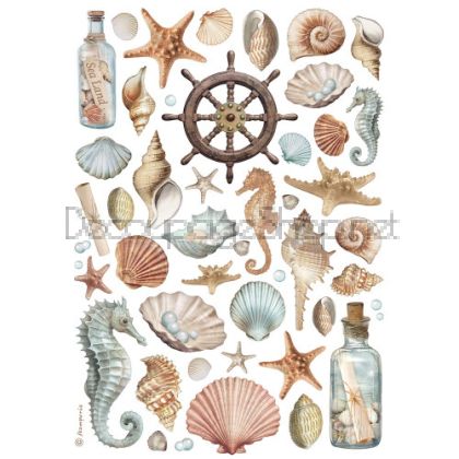 STAMPERIA SHELLS ДЕКУПАЖНА ОРИЗОВА ХАРТИЯ А4-DFSA4998