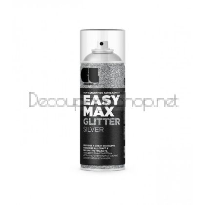 Спрей Cosmos Lac EASY MAX GLITTER SILVER 910