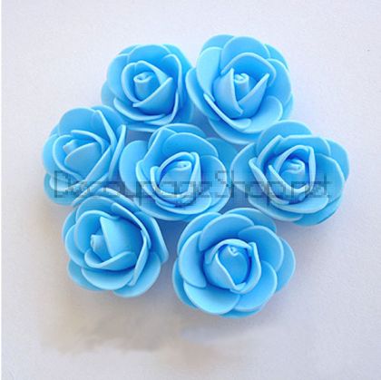 Силиконови розички, светло синьо (3,5 см/ пакет 10 бр.) 35/10/52