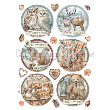 STAMPERIA THE OWL`S HOUSE ДЕКУПАЖНА ХАРТИЯ А4 - DFSA41057