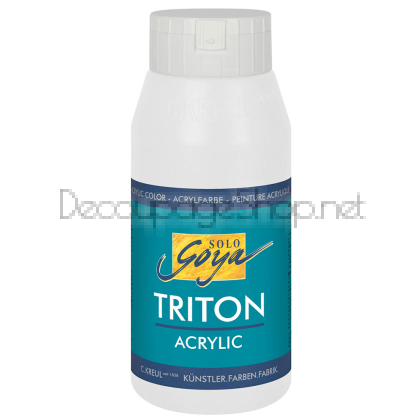 SOLO GOYA АКРИЛНА БОЯ TRITON 750 МЛ. - WHITE
