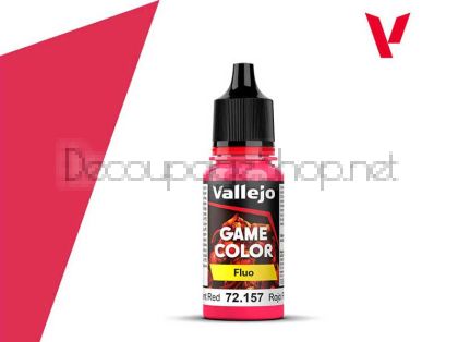 Game color 18ml 72. 157 - Fluo Red - Acrylicos Vallejo