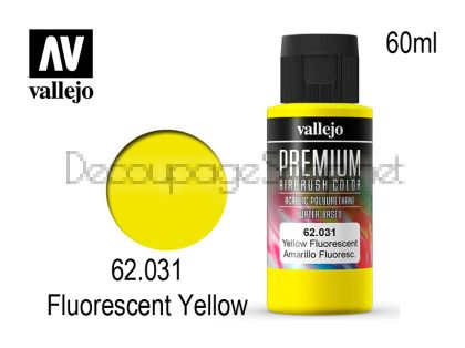 Боя за аерограф Premium 60 мл - fluo yellow - Acrylicos Vallejo