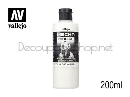 Mecha гланцов лак за аерограф 200 мл  Acrylicos Vallejo