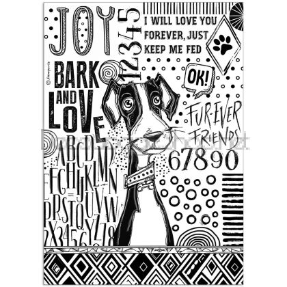 STAMPERIA FURRY FRIENDS ДЕКУПАЖНА ХАРТИЯ А4 - DFSA41070