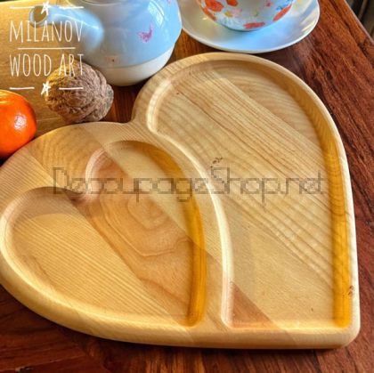 Плато за сервиране “Сърце“ - 28 х 28см