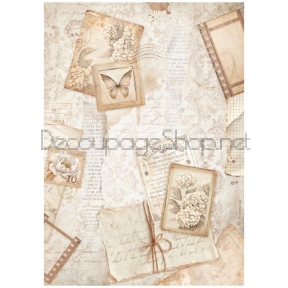 STAMPERIA QUIET DAYS ДЕКУПАЖНА ОРИЗОВА ХАРТИЯ А4 - DFSA41073