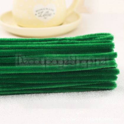 Дълги Плюшени Телчета : Пакет с 10 Броя : 30см ЗЕЛЕНО