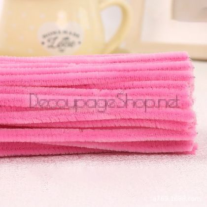 Дълги Плюшени Телчета : Пакет с 10 Броя : 30см РОЗОВО