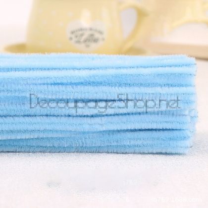 Дълги Плюшени Телчета : Пакет с 10 Броя : 30см СВЕТЛОСИНИ