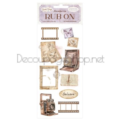 STAMPERIA QUIET DAYS RUB ON 10,16/21,6СМ - DFLRB206