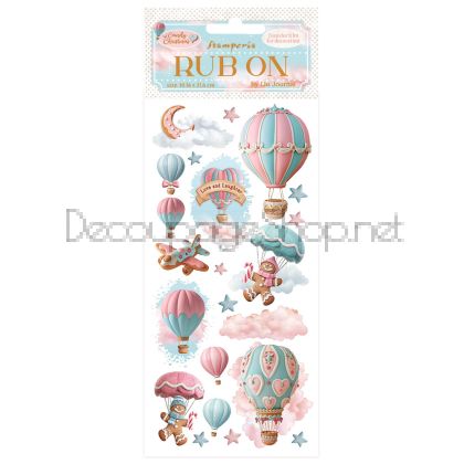 STAMPERIA CANDY CHRISTMAS RUB ON 10,16/21,6СМ - DFLRB172