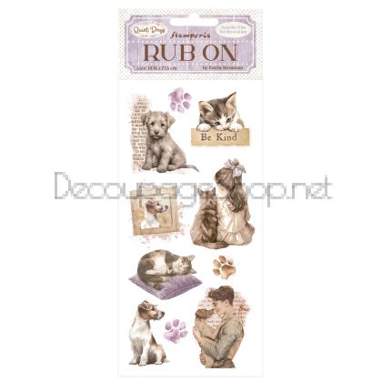 STAMPERIA QUIET DAYS RUB ON 10,16/21,6СМ - DFLRB203