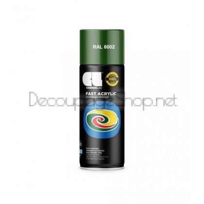 Спрей боя Cosmos Lac Fast Acrylic - 6002 ЗЕЛЕН ГЛАНЦ LEAF GREEN