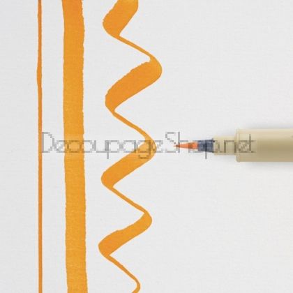 Маркер Четка Sakura Pigma Brush : Оранж : 5