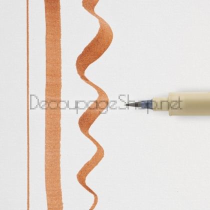 Маркер Четка Sakura Pigma Brush : Кафяв : 12