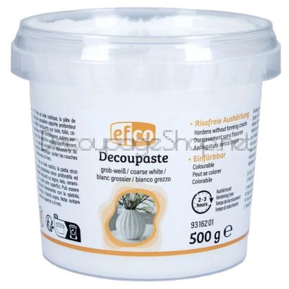 Decoupaste, grob, Релефна структурна паста - ЕДРА - груба, 500 g, бяла