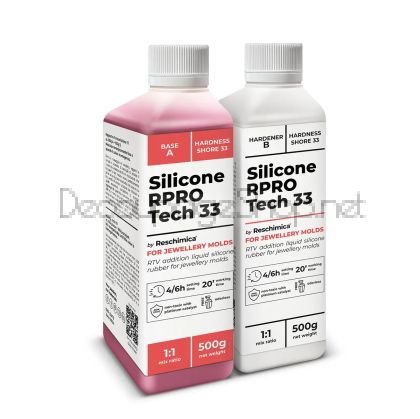 R PRO TECH 33  - ПРОФЕСИОНАЛЕН СИЛИКОН ЗА МОЛДОВЕ (КАЛЪПИ) ЗА БИЖУТЕРИЯТА (33 shoreA) - 1kg